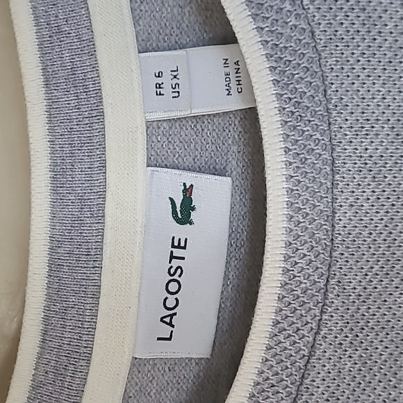 Lacoste crew neck cotton sweater - Picture 2 of 6